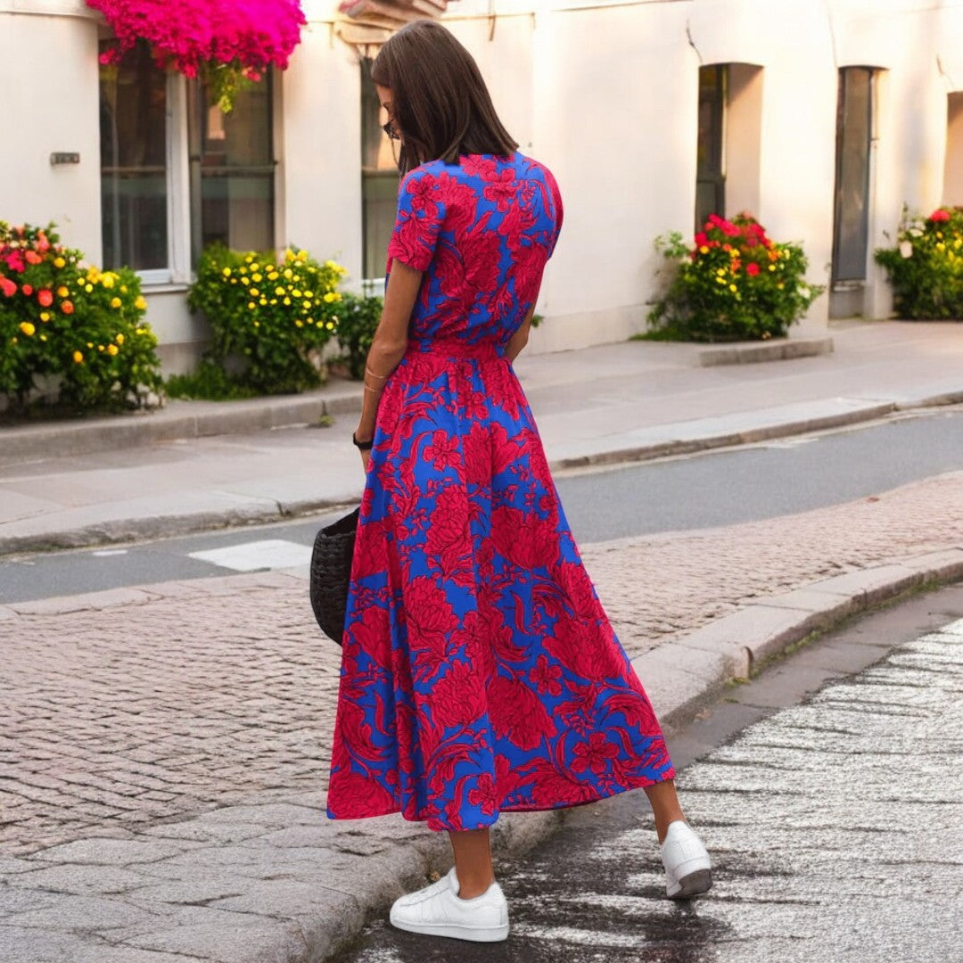 Florine – Robe fluide à coupe flatteuse