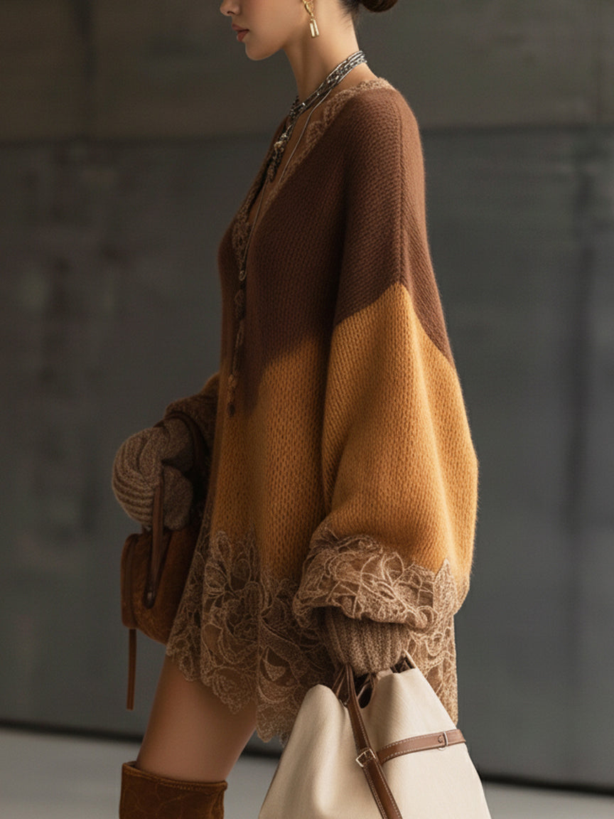 OMBELINE | Dégradé chaleureux & dentelle bohème