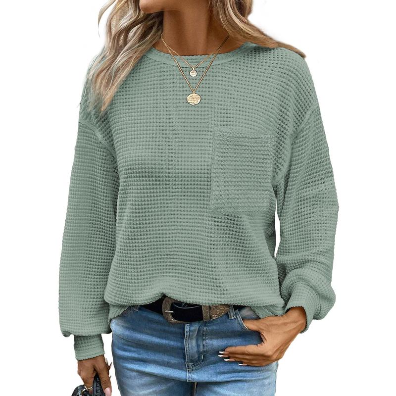 LIORA™ - Blouse ample à manches longues et col rond