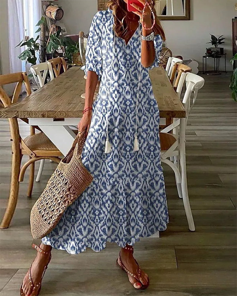 Michaela - Robe Boho avec Couverture du Ventre