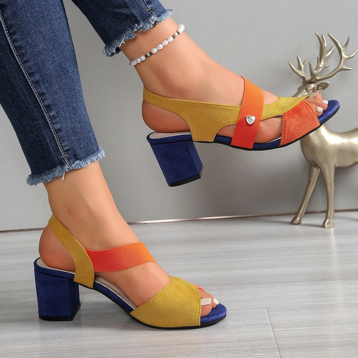 Elara | Talons Confort à Bretelles Croisées