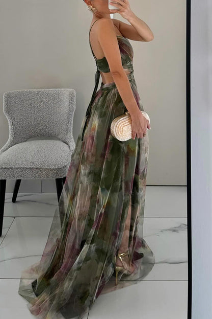Eulalie – Robe longue élégante à lacets