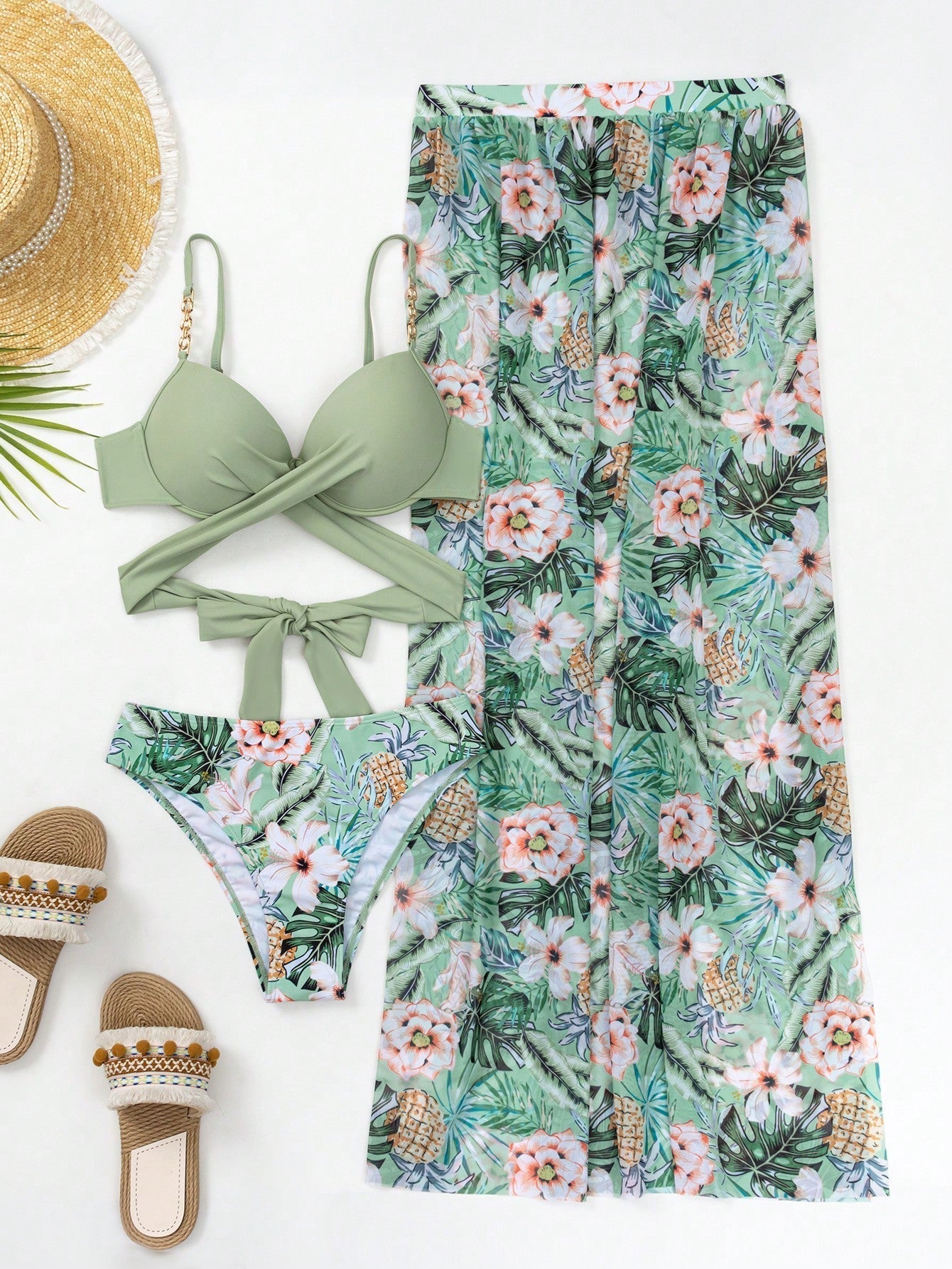 Elaine | Ensemble Taille Haute à Fort Maintien avec Couverture Assortie