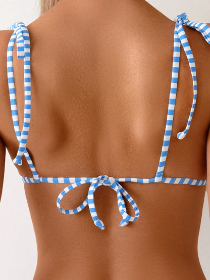 Claire | Bikini Triangle Imprimé Citron