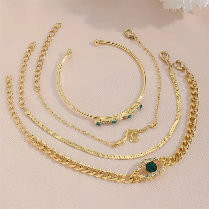 Bracelet Serpina Veyra émeraude | Or