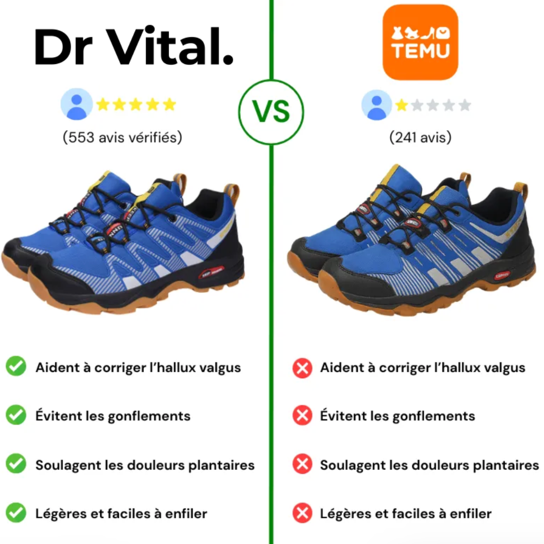 Chaussures de marche à confort orthopédique