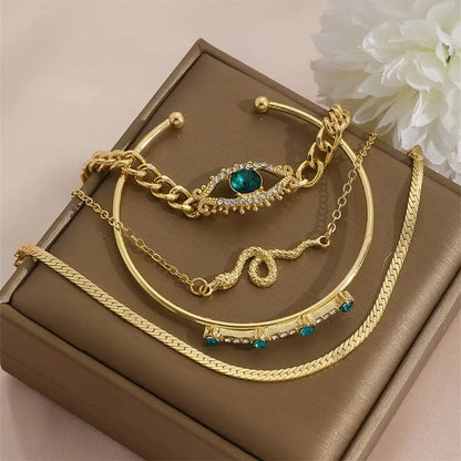 Bracelet Serpina Veyra émeraude | Or