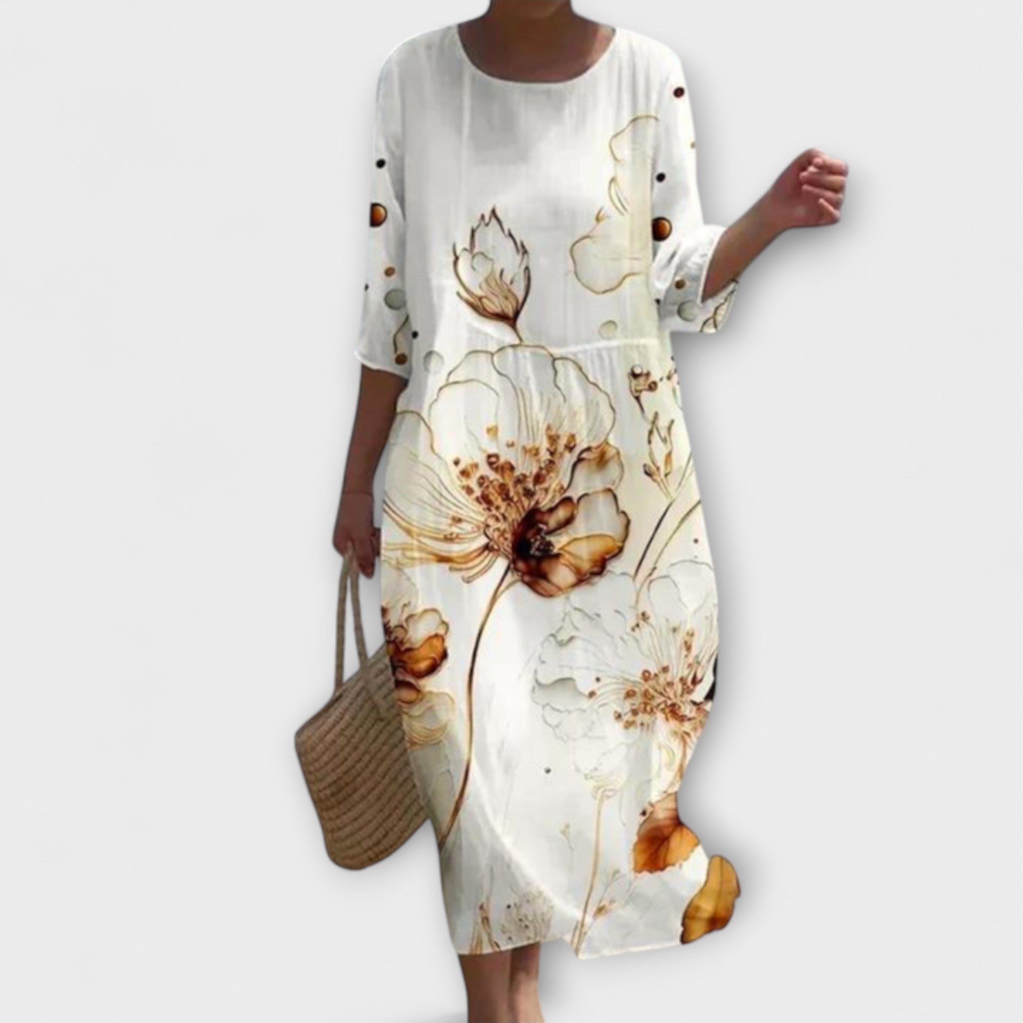 SHAE™ - Robe Maxi Florale Élégante