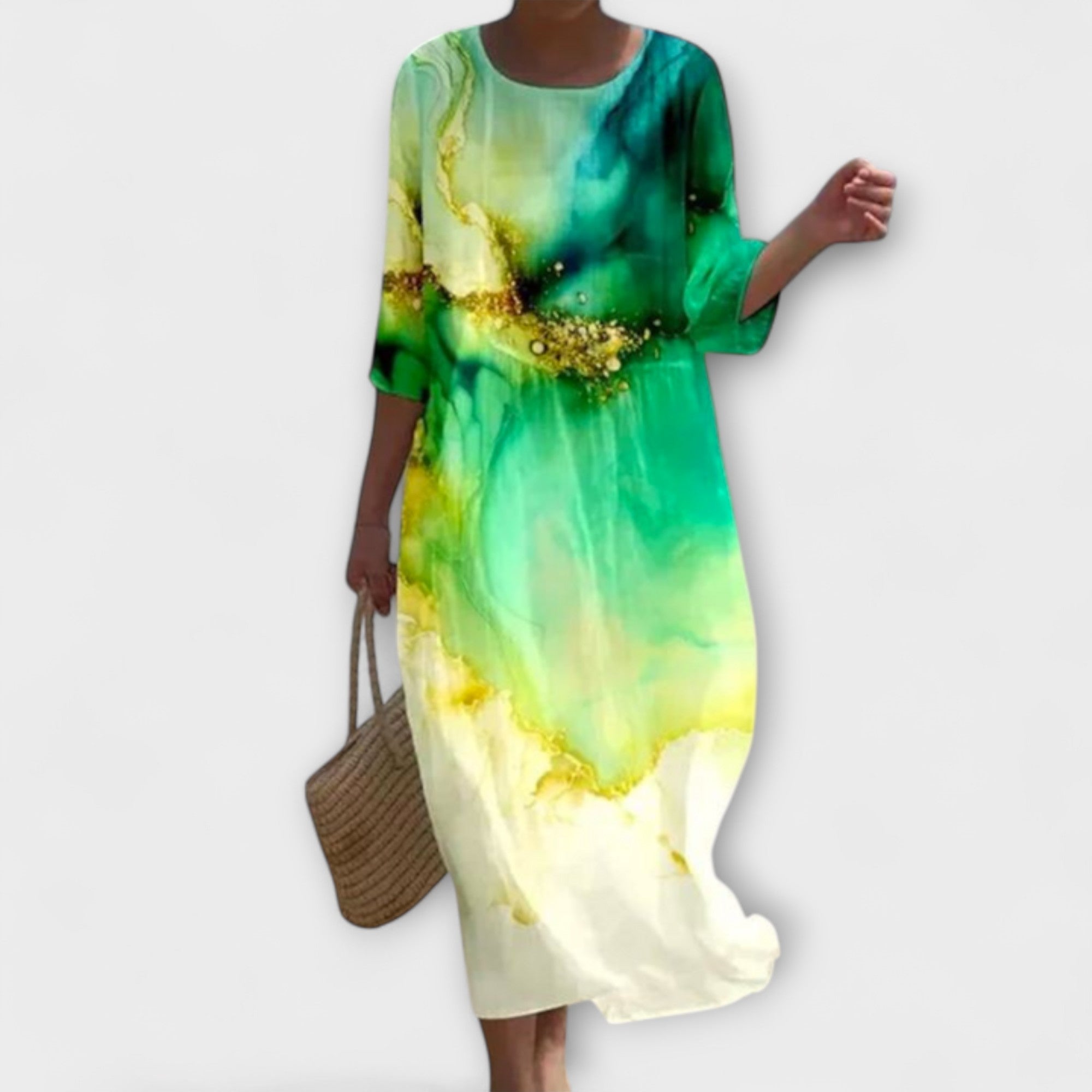 SHAE™ - Robe Maxi Florale Élégante