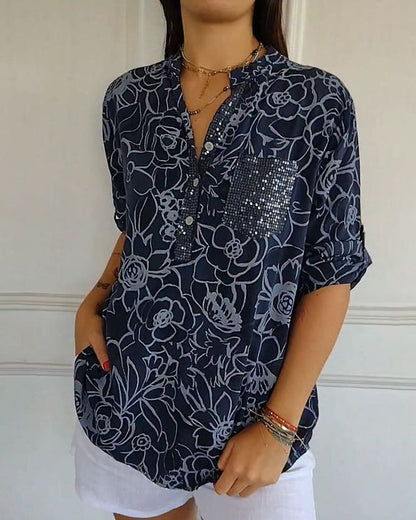 Elora™ - Blouse Élégante avec Poche