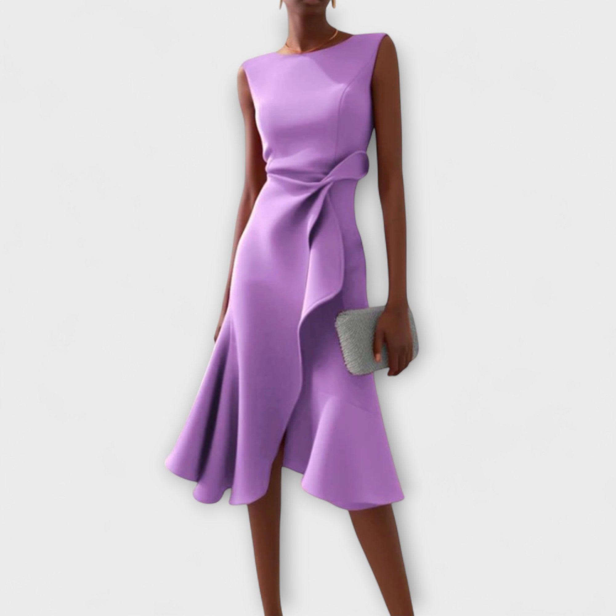 MARISSA™ – Robe sans manches élégante en style drapé
