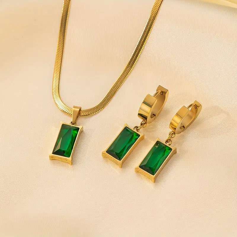 Bijoux Iselotte Verdain émeraude | Or
