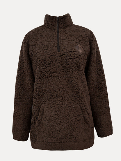 NOREEN | Sweter Teddy z Zamkiem