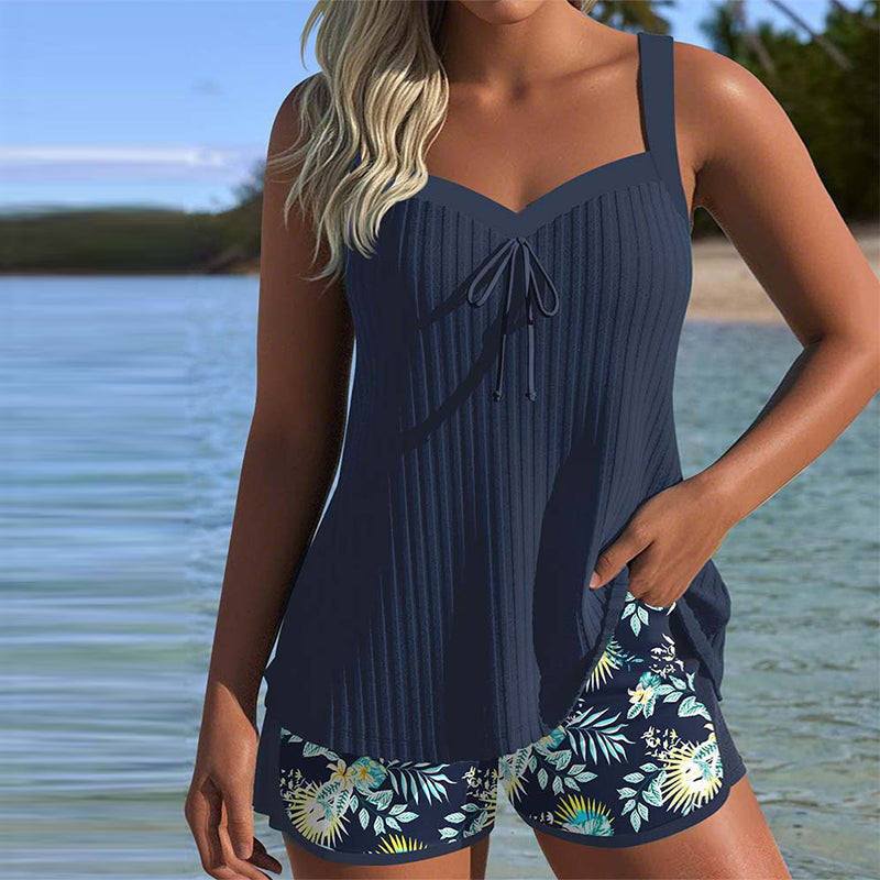 Blythe | Ensemble de Tankini Marine Couvre-Ventre