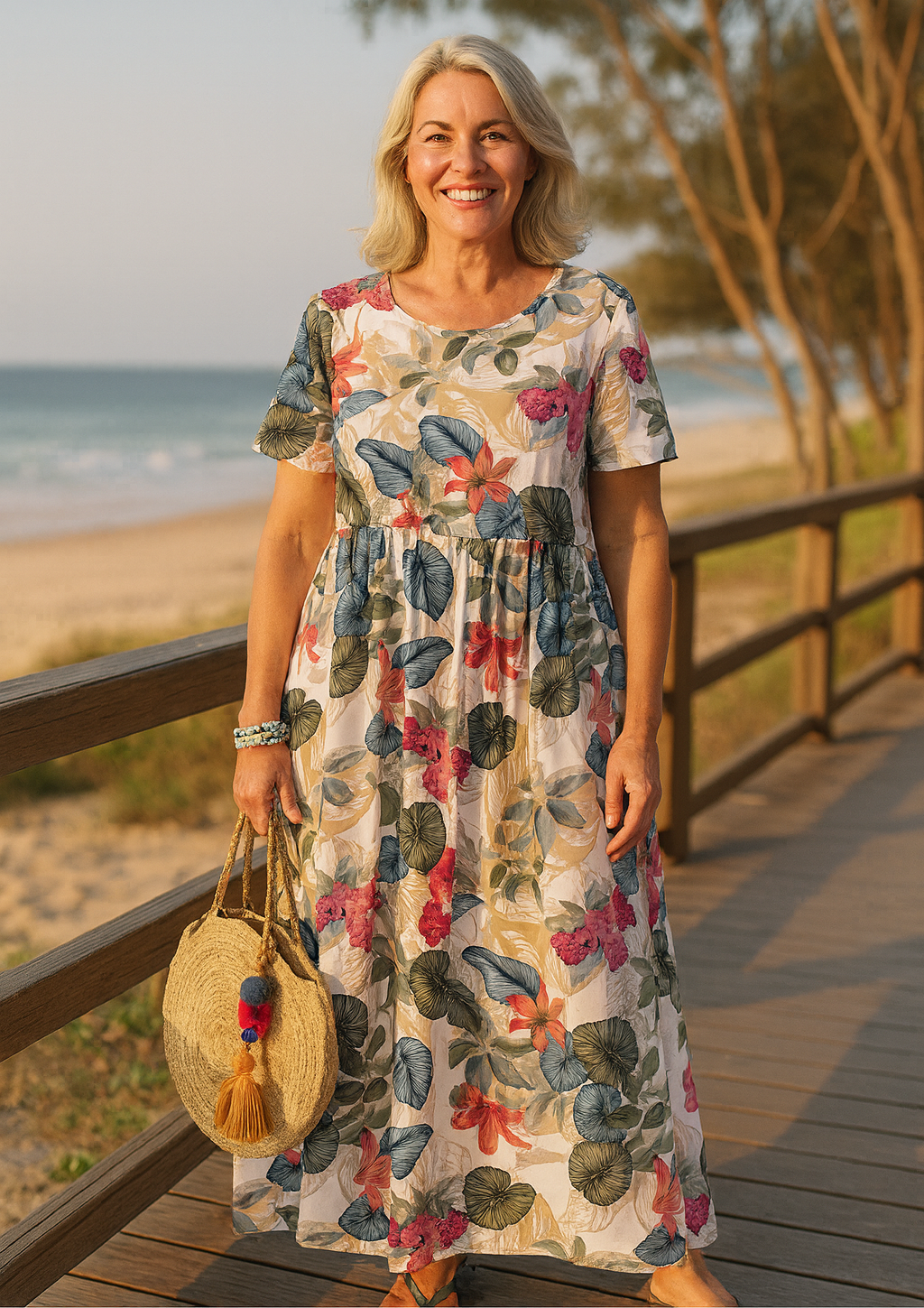 Masie | Robe Maxi Florale Aérée – Là où le Confort Rencontre la Confiance (S-5XL)