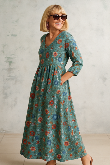 Elsie | Robe Vintage Décontractée avec Poches