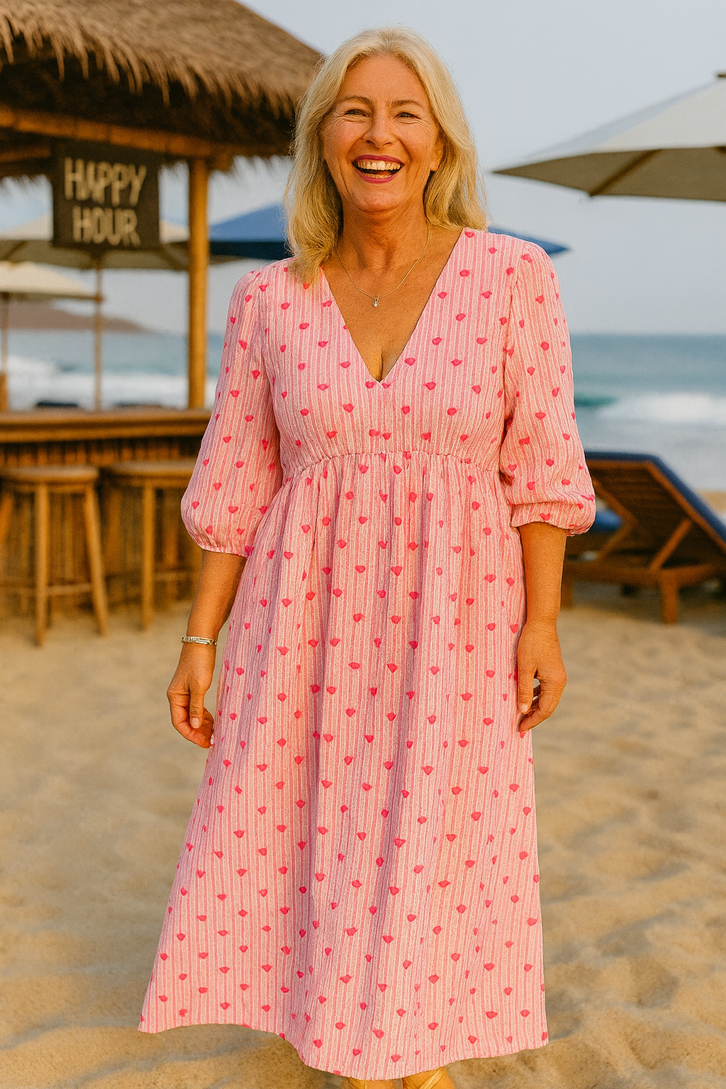 Amelia | Robe Maxi Heartflow – Où le confort rencontre la confiance