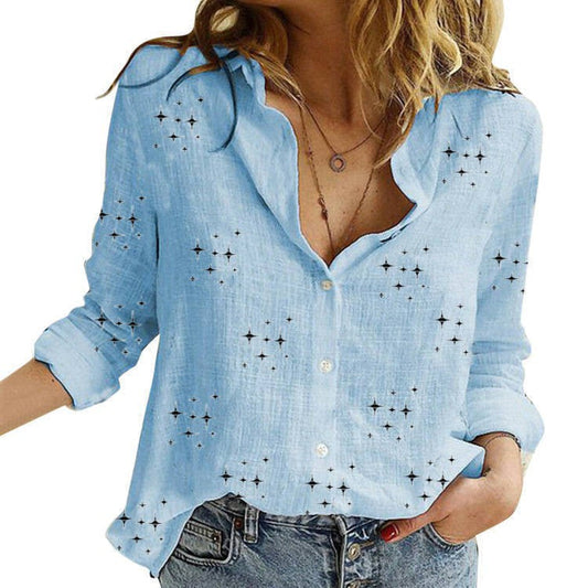 SANDRA™ – Blouse Imprimée Classique