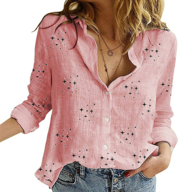 SANDRA™ – Blouse Imprimée Classique