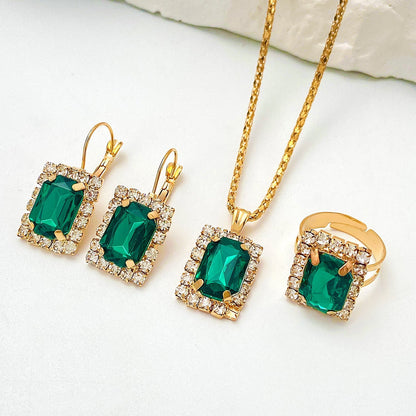 Bijoux Sylvara Greenveil émeraude | Or blanc
