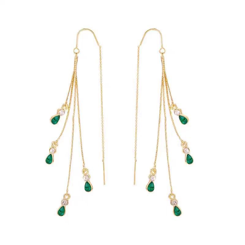Boucles d'oreilles à franges Calista Moreau | Or