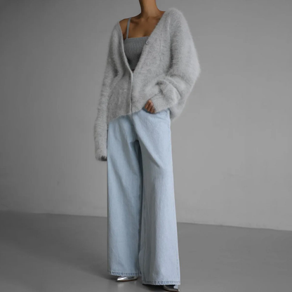 DHALIA | Elegancki oversize'owy kardigan