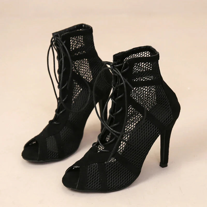 GAYLE™ – Talons Hauts en Maille Élégante