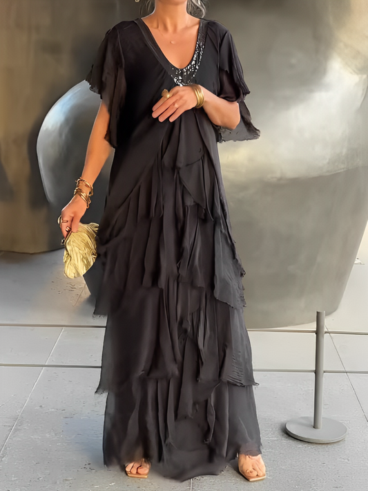 LYNETTE™ - Robe Longue Élégante et Fluide