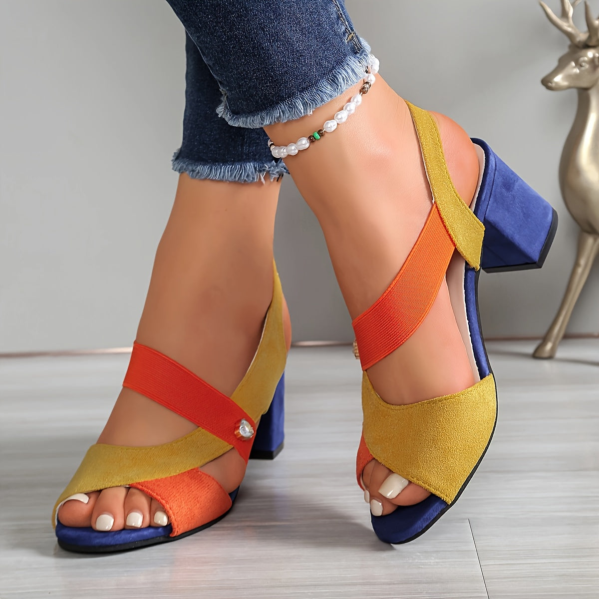Elara | Talons Confort à Bretelles Croisées