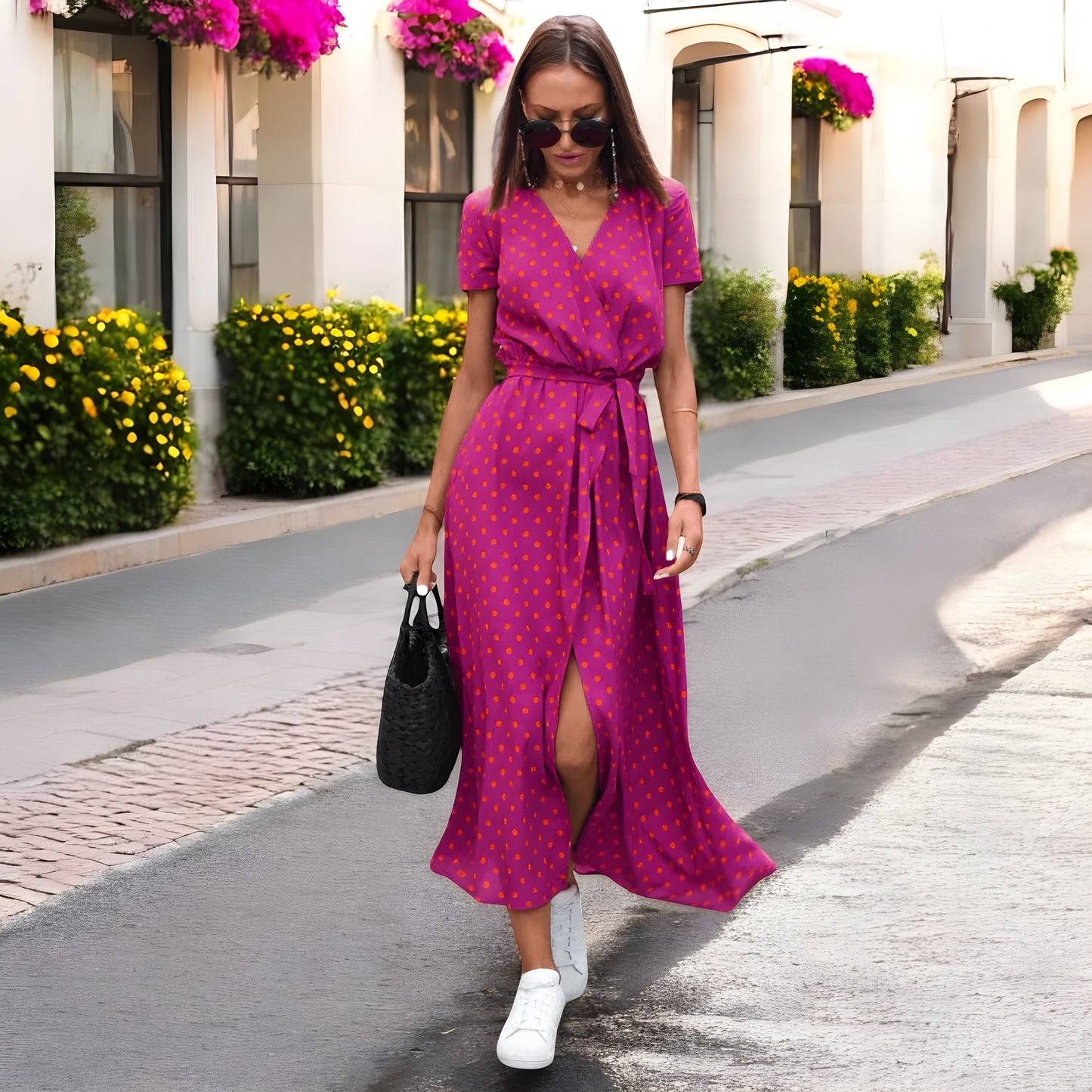 Florine – Robe fluide à coupe flatteuse
