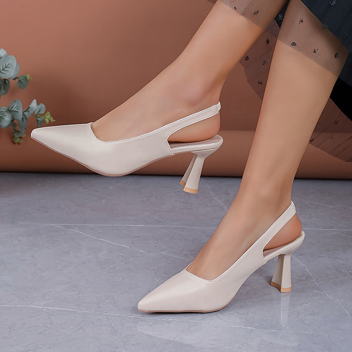 Sophia | Talons Slingback Élégants
