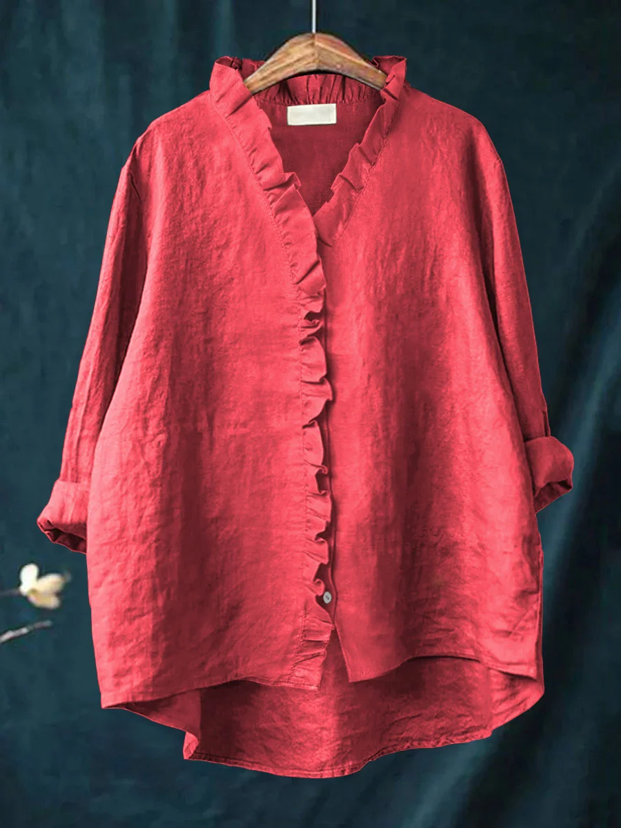 Maribel | Blouse Douce à Volants - pour un Réel Confort