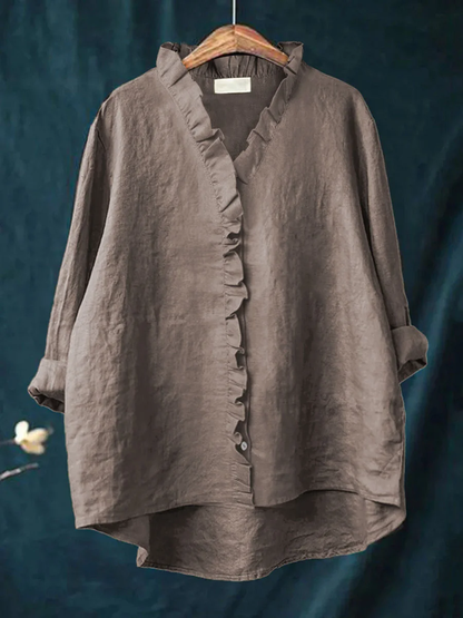 Maribel | Blouse Douce à Volants - pour un Réel Confort