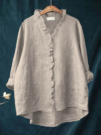 Maribel | Blouse Douce à Volants - pour un Réel Confort