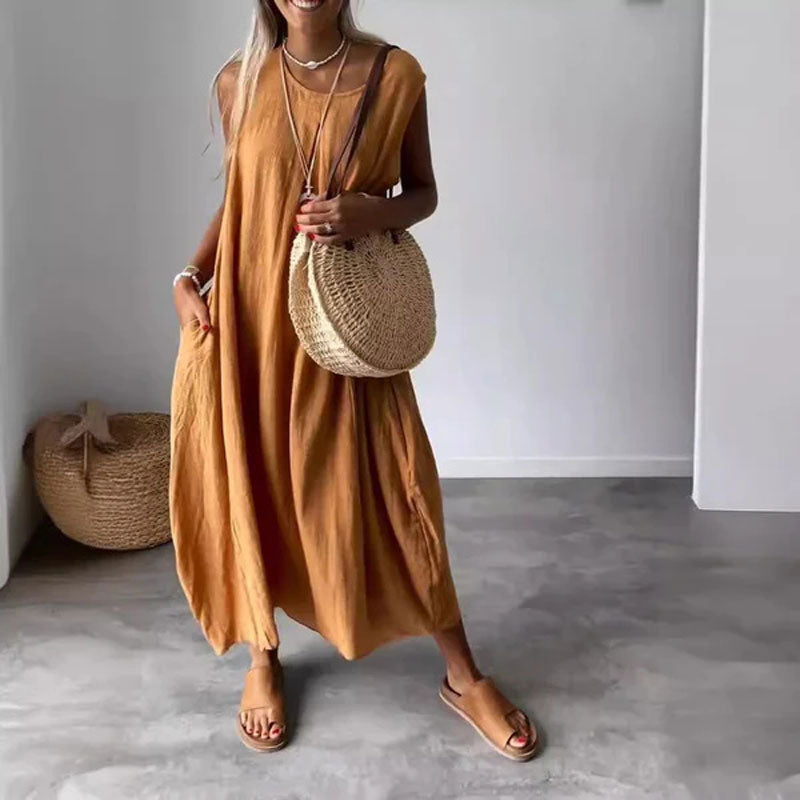 Amaris - Robe sans Manches Décontractée
