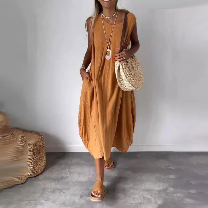 Amaris - Robe sans Manches Décontractée
