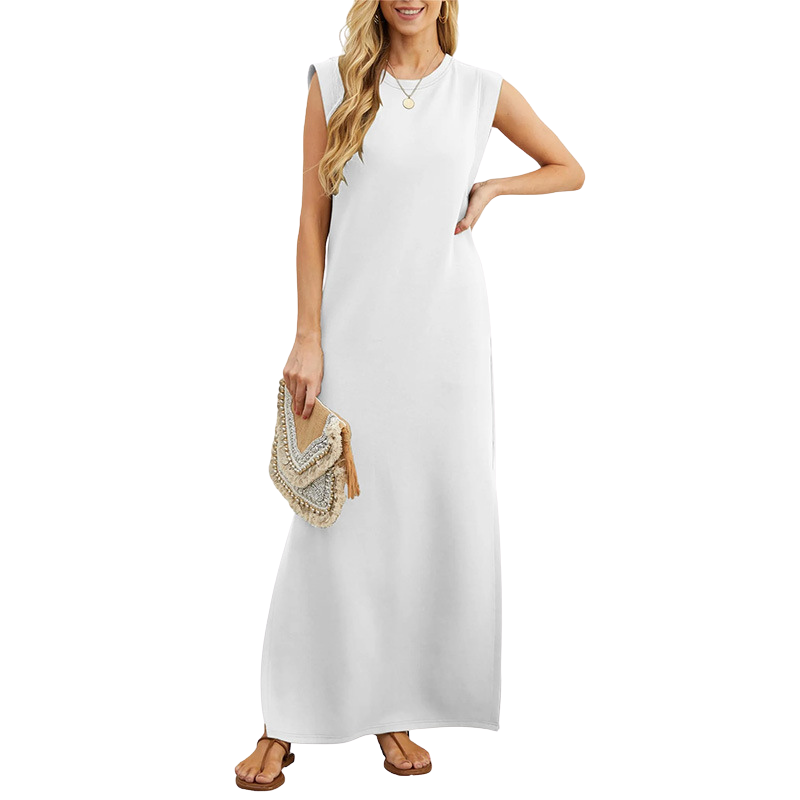 RIANE™ – Robe maxi de plage sans manches classique